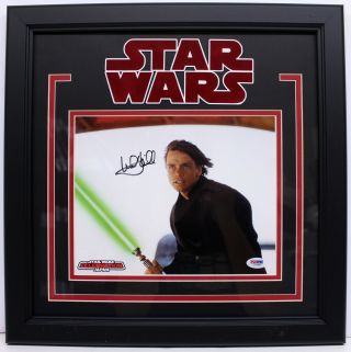 Mark Hamill Signed " Luke Skywalker " Star Wars 8x10 Opx Photo Framed Psa/dna