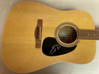 Eric Church Signed Acoustic Guitar Proof