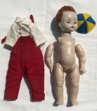 Vintage 1950’s Madame Alexander Doll Alex Kins Boy Straight Leg Walker