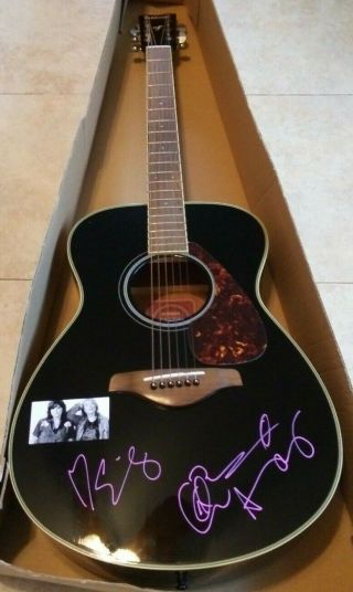 Indigo Girls Power Of Two Signed Acoustic Guitar