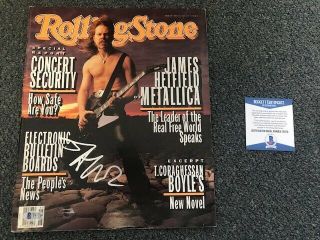 Rare James Hetfield Signed Rolling Stone Autographed Auto Bas Not Psa Metallica