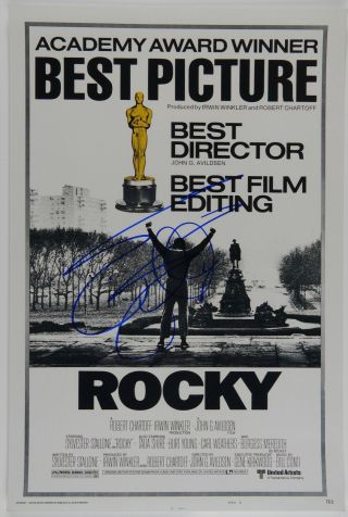 Sylvester Stallone Rocky Autograph Signed 18 X 12 Photo Jsa