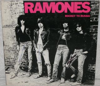 Ramones " Rocket To Russia " Lp Signed 1st Press Dee Dee Joey Johnny Tommy Jsa Loa