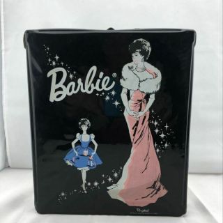 Vintage 1962 Barbie Doll Ponytail Mattel Toy Case With Tag - Bubblecut Enchanted