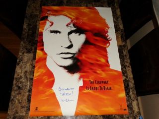 The Doors Rare Val Kilmer Signed 1 - Sheet Movie Poster Jim Morrison