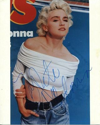 Madonna Inscribed Autographed 8x10 Color Photo Ex Jsa/loa Pc 2507