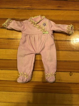 American Girl Baby Polly Pink Sleeper - Retired And Rare - Hard To Find