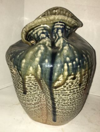 Wonderful George E.  Ohr.  Influenced signed Phelps Folk Art Pottery Studio Potter 2