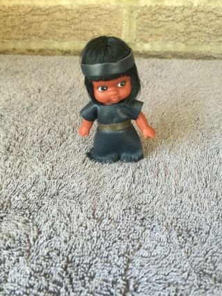 Vintage Native American Indian Carlson Doll Adorable 3 1/2 Inches