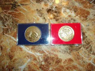 NASA SPACE SHUTTLE COINS / MEDAL,  IN MEMORY of COLUMBIA/CHALLENGER STS - 107 2