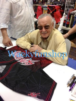 Stan Lee Signed Autographed Red Spider - Man Jersey Size M - Rare Desert Winds