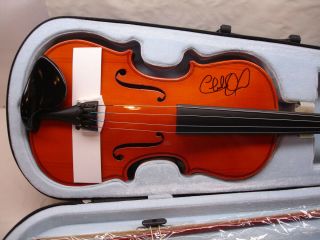 Charlie Daniels Autographed Fiddle W/case 544