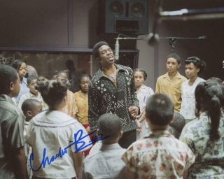 Chadwick Boseman " Get On Up " Autograph Signed 8x10 Photo Acoa
