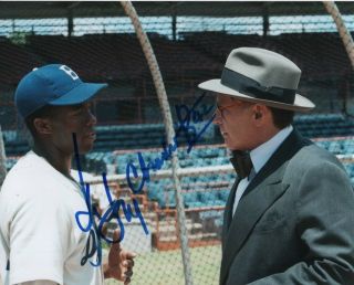 Harrison Ford & Chadwick Boseman Signed Autographed 42 Jackie Robinson Photo
