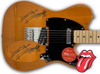 Keith Richards The Rolling Stones Signed Fender Telecaster Guitar Beckett Bas