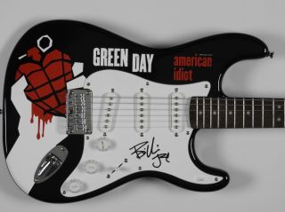 Billy Joe Armstrong Green Day Jsa Signed Autograph Stratocaster Squier Guitar