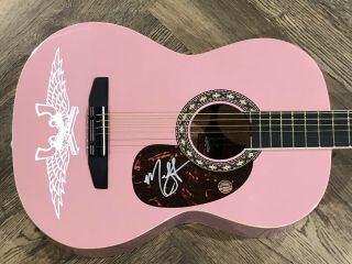 Miranda Lambert Signed Autographed Pink Acoustic Guitar W/,
