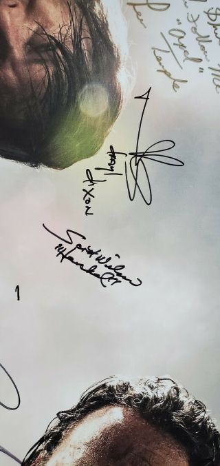 Walking Dead Autographed Large Poster 40×27 (not reprint) Norman Reedus. 2