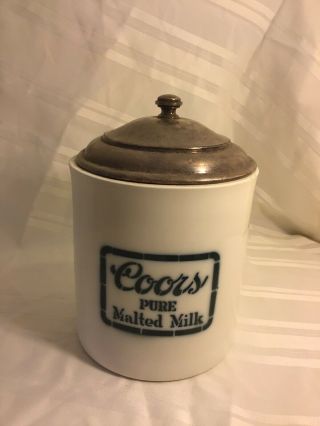 1915 Coors Ceramic Malted Milk Crock