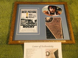 Sylvester Stallone Signed (jsa Letter) Autograph “rocky” Framed Photo No Psa Bas