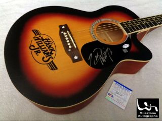 Hank Williams Jr.  Autographed Signed Guitar W/ Psa/dna -