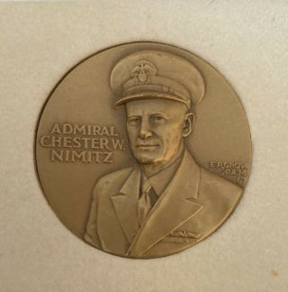 World War Ii Medal Series - Medallic Art Co.  - Admiral Chester W Nimitz.
