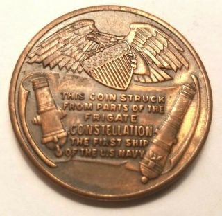 U.  S.  FRIGATE CONSTELLATION MEDAL MADE FROM PARTS 2