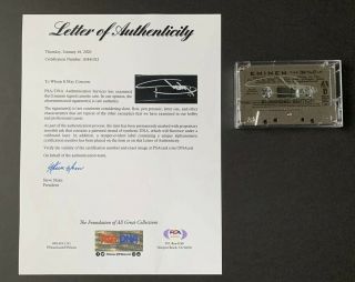Eminem Signed Sslp20 Chrome Cassette Auto Only 99 Psa/dna Ah41012
