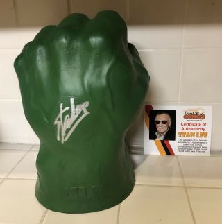 Stan Lee Signed Hulk Green Smash Fist Hand Autographed Avengers Rare 2