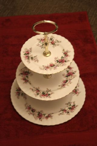 Lavender Rose Royal Albert 3 Tier Cake Stand