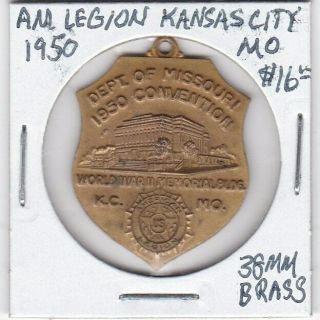 Token - Kansas City,  Mo - American Legion - 1950 Convention - 38 Mm Brass