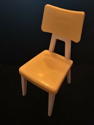 Vintage Deluxe Reading Dream Kitchen Yellow Chair Retro Plastic 60’s