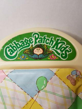 Vtg 1983 Coleco Cabbage Patch Kids 3 Position Rocking Baby Carrier Car Seat 3
