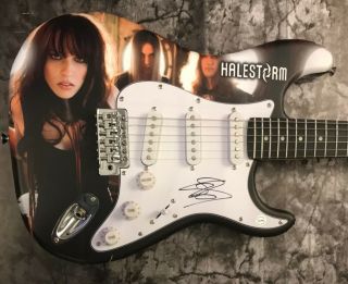 Gfa Sexy Halestorm Rock Star Lzzy Hale Signed Custom Electric Guitar