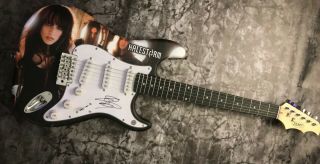 GFA Sexy Halestorm Rock Star LZZY HALE Signed Custom Electric Guitar 2