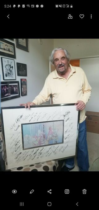 Hal Linden Framed Hollywood Photo Signed By Over 50 Celebrities Lucille Ball