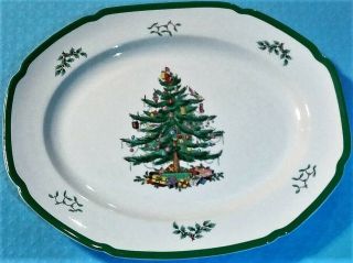Vintage (1983) Spode Christmas Tree - 16 ",  Large,  Oval Serving Platter