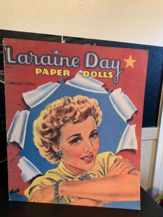 Vintage 1953 Laraine Day Paper Dolls Saalfield Un - Cut