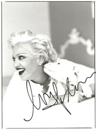 Inscribed Madonna Signed Autographed Rare 8x10 Photo W/ Psa/dna Loa