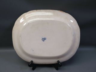Set (3) Antique/Vintage Blue Willow China Platters - Allertons,  Ridgways 3