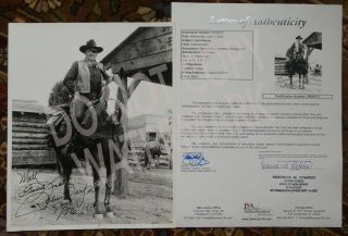 John Wayne Signed Autograph 8x10 Movie Glossy Photo JIM SPENCE JSA TRUE GRIT 2