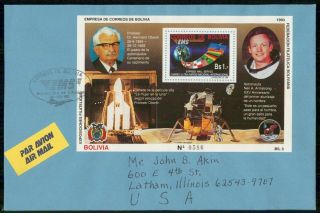 Mayfairstamps Bolivia Fdc 1990 Cover Philatelic Expo Souvenir Sheet Wwg52403