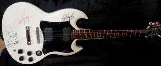Van Halen Signed Autograph Guitar