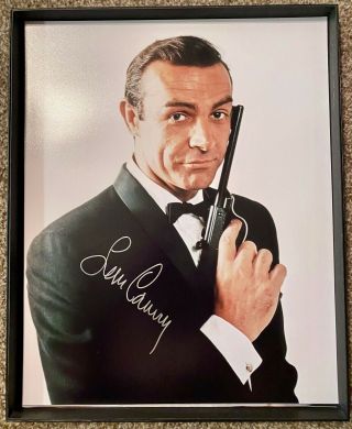 Rare Sean Connery Signed James Bond 16x20 Photo 007 W/proof