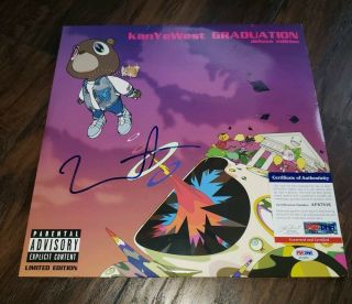 Kanye West Signed Autographed Graduation Album Vinyl Lp W/ Psa/dna Proof
