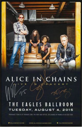 Alice In Chains Autographed Concert Poster