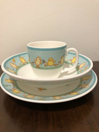TIFFANY & CO 3 Piece Set (Plate,  Bowl & Mug) For Kids - w Tiffany Box 2