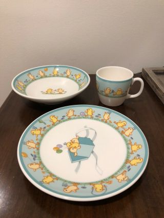 TIFFANY & CO 3 Piece Set (Plate,  Bowl & Mug) For Kids - w Tiffany Box 3