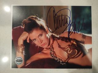 Carrie Fisher Signed Autographed Star Wars 8x10 Photo Official Pix Opx Psa