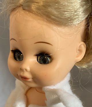Tlc 11” Playmates Vintage Vinyl Girl Doll Plaid Skirt Sleep Eyes Pigtails